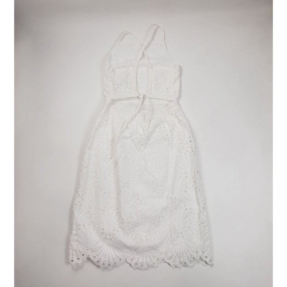 Andie Swim The Roatan Midi Dress White Cotton Eyelet Lace Lined - Pick Your Size - Picture 4 of 16